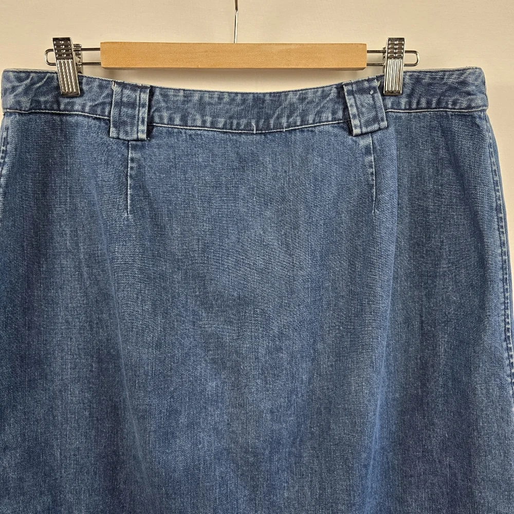 Vintage Gap Jeans Denim Skirt Size 16 - Picture 6 of 9